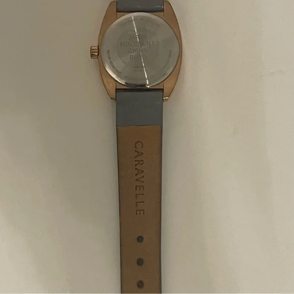 Caravelle by Bulova Women's Gray Leather Strap Watch - Picture 6 of 7